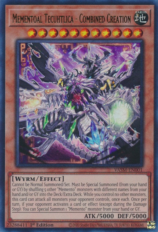 Mementoal Tecuhtlica - Combined Creation [VASM-EN001] Ultra Rare | Amazing Games TCG