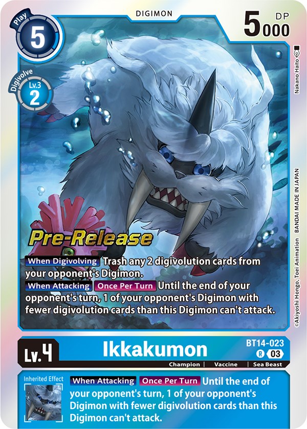 Ikkakumon [BT14-023] [Blast Ace Pre-Release Cards] | Amazing Games TCG