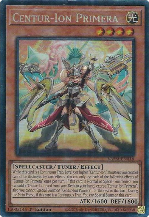 Centur-Ion Primera (CR) [VASM-EN016] Collector's Rare | Amazing Games TCG