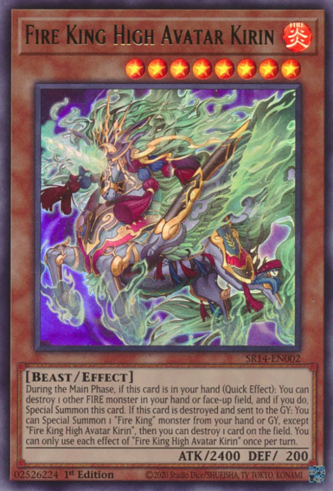 Fire King High Avatar Kirin [SR14-EN002] Ultra Rare | Amazing Games TCG