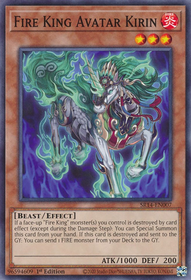 Fire King Avatar Kirin [SR14-EN007] Common | Amazing Games TCG