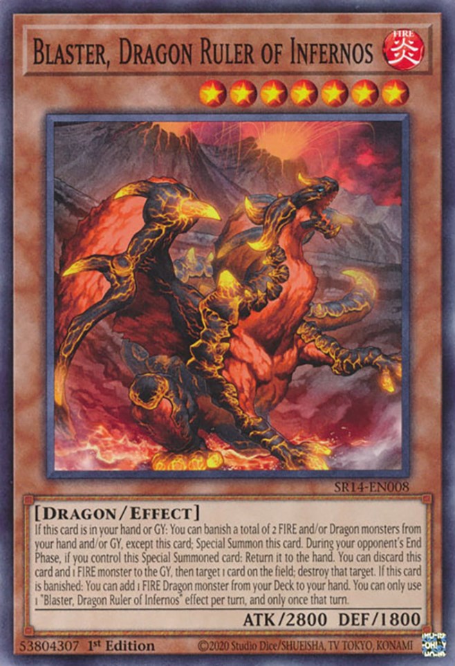 Blaster, Dragon Ruler of Infernos [SR14-EN008] Common | Amazing Games TCG