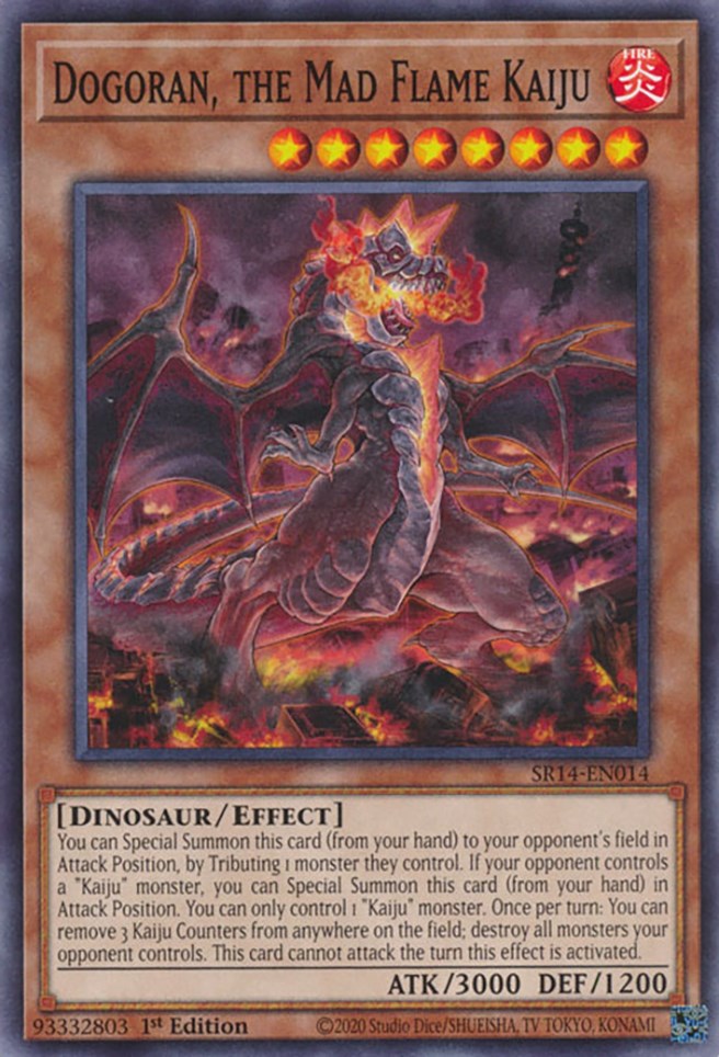 Dogoran, the Mad Flame Kaiju [SR14-EN014] Common | Amazing Games TCG