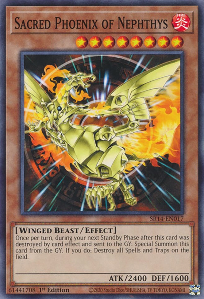 Sacred Phoenix of Nephthys [SR14-EN017] Common | Amazing Games TCG