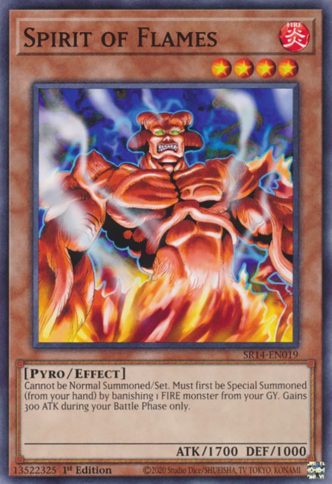 Spirit of Flames [SR14-EN019] Common | Amazing Games TCG