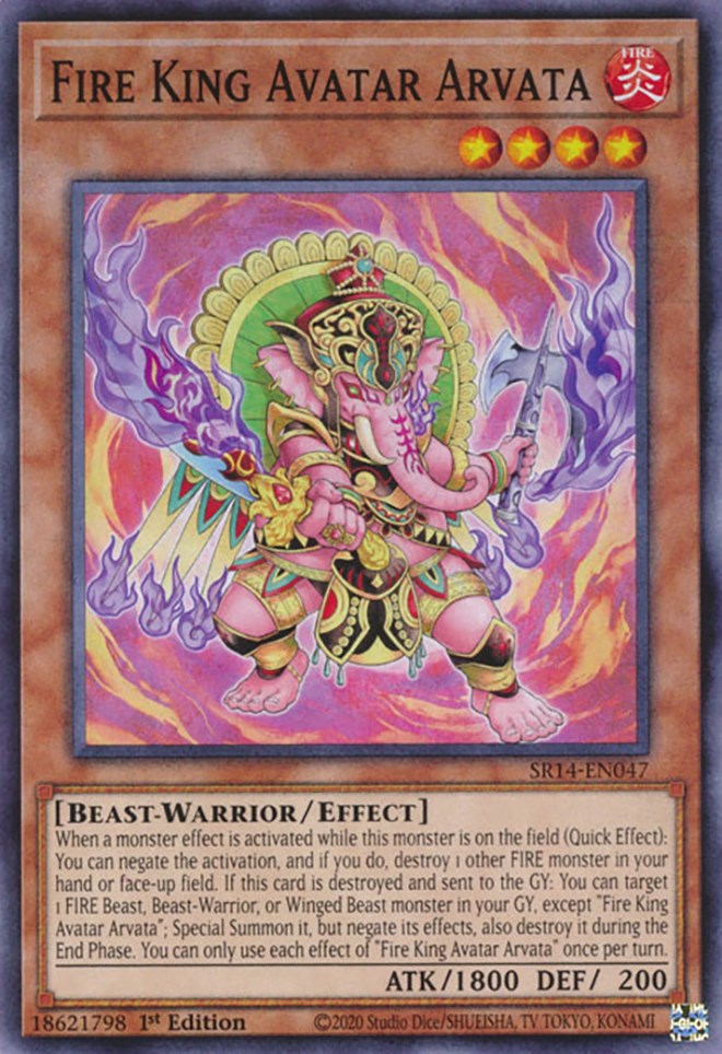 Fire King Avatar Arvata [SR14-EN047] Common | Amazing Games TCG