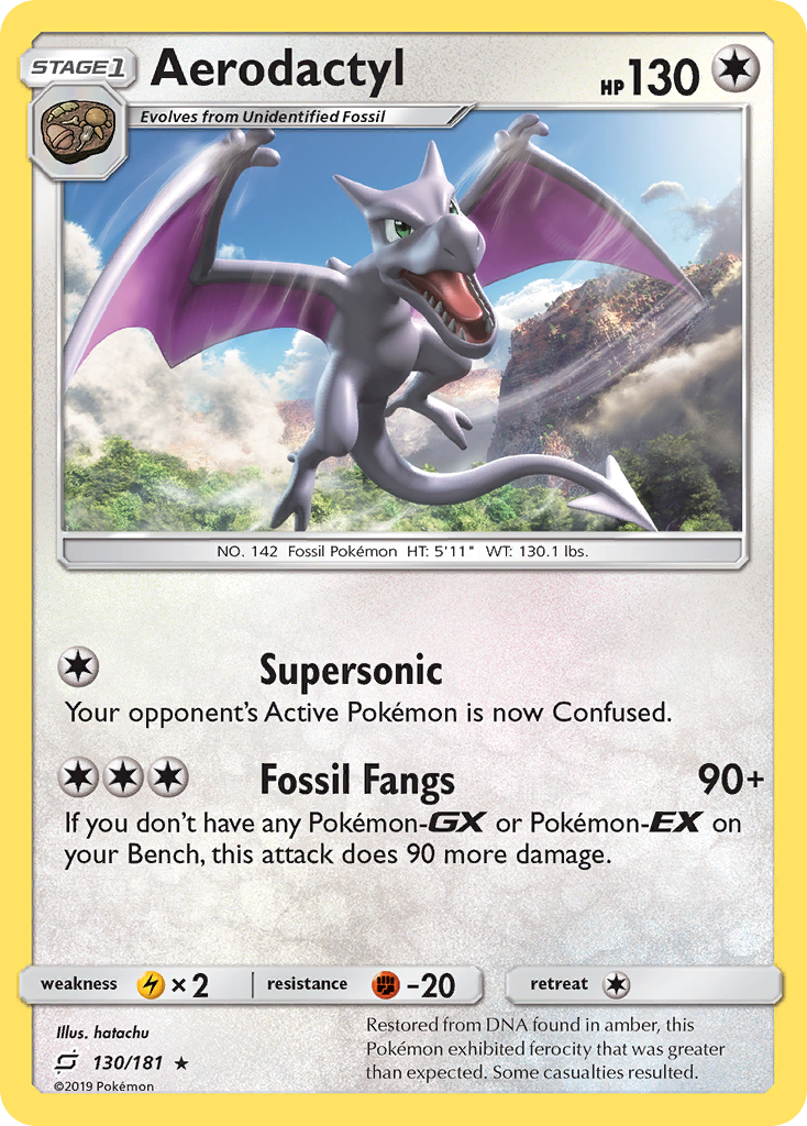 Aerodactyl (130/181) [Sun & Moon: Team Up] | Amazing Games TCG