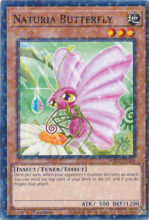 Naturia Butterfly (Duel Terminal) [HAC1-EN108] Common | Amazing Games TCG