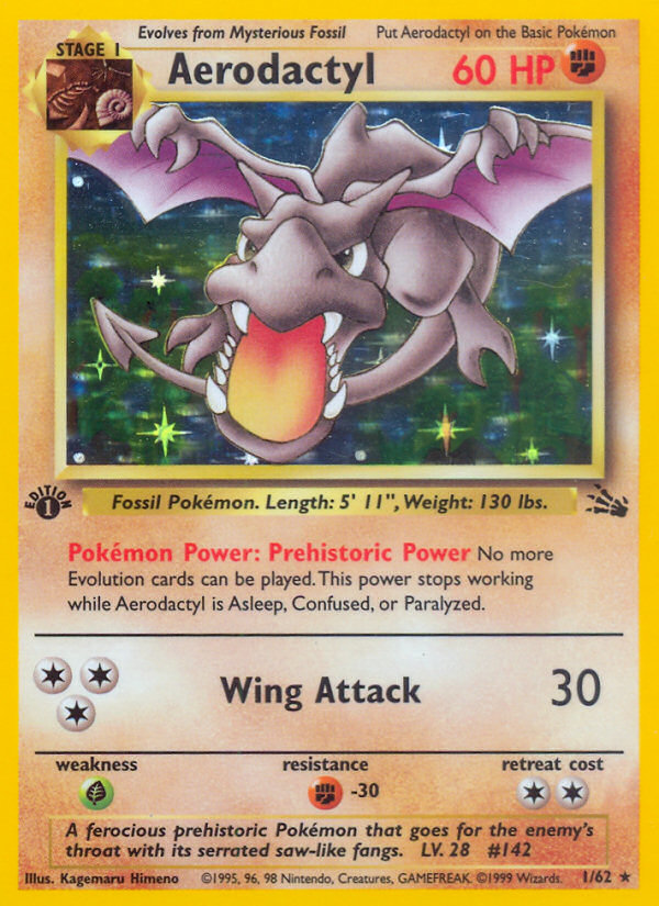 Aerodactyl (1/62) [Fossil 1st Edition] | Amazing Games TCG