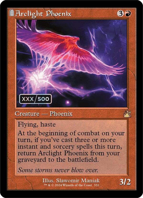Arclight Phoenix (Retro) (Serialized) [Ravnica Remastered] | Amazing Games TCG