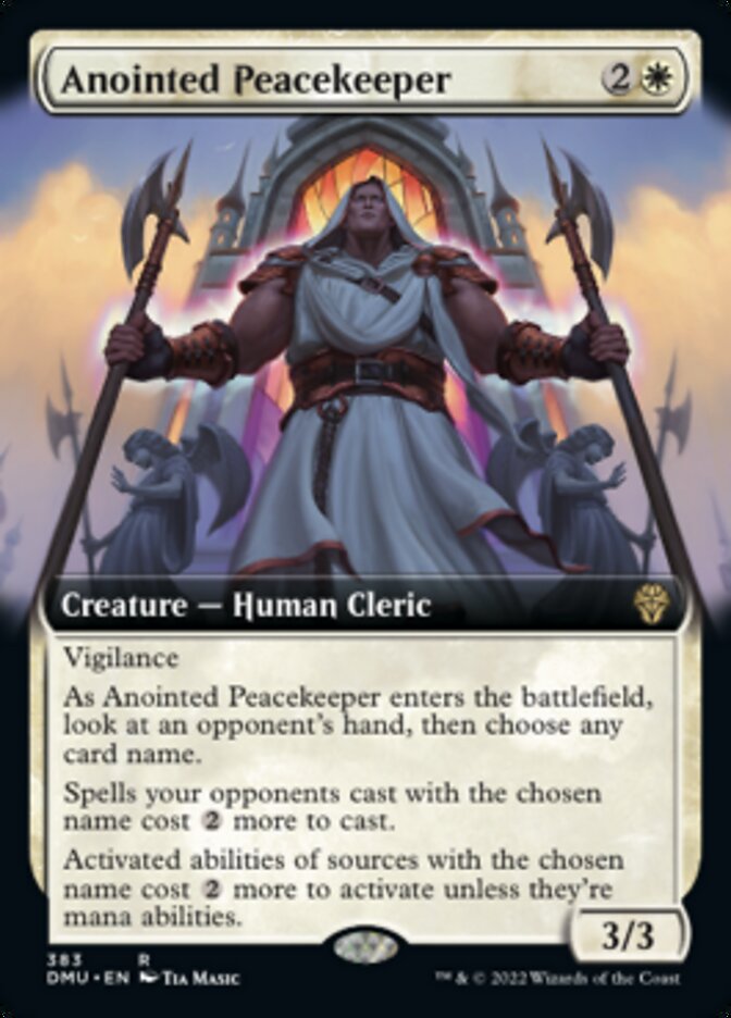 Anointed Peacekeeper (Extended Art) [Dominaria United] | Amazing Games TCG