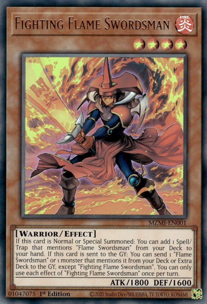 Fighting Flame Swordsman [MZMI-EN001] Ultra Rare | Amazing Games TCG