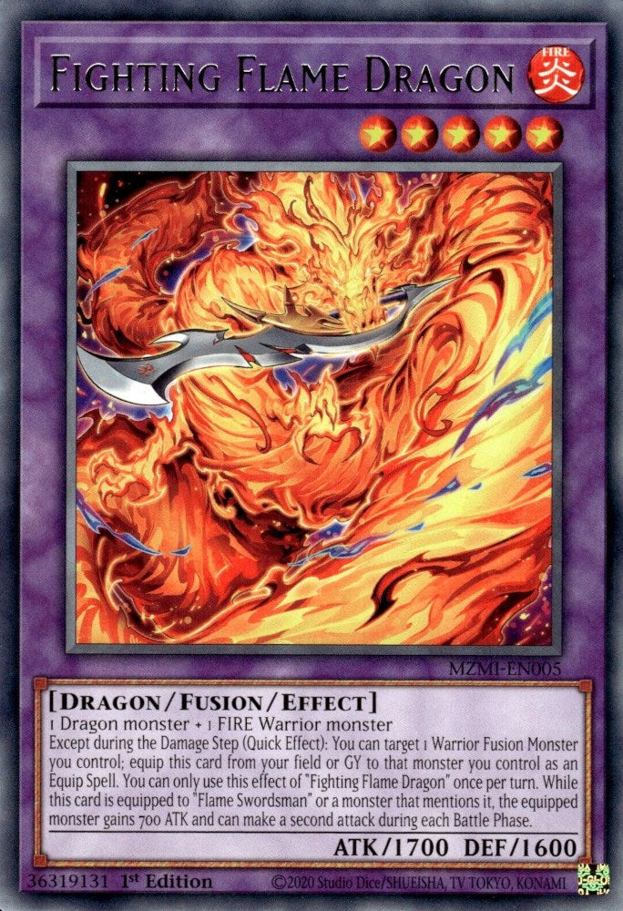 Fighting Flame Dragon [MZMI-EN005] Rare | Amazing Games TCG