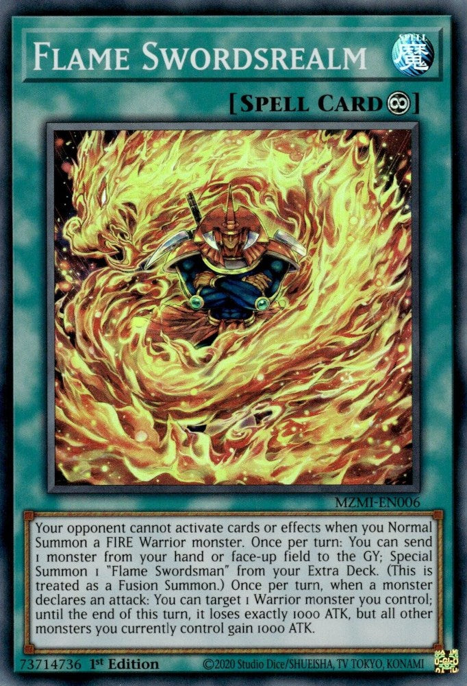 Flame Swordsrealm [MZMI-EN006] Super Rare | Amazing Games TCG