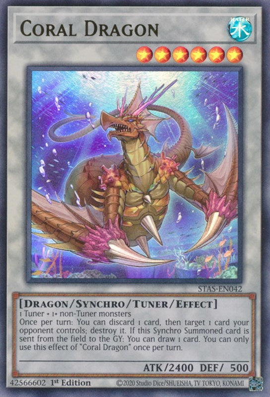 Coral Dragon [STAS-EN042] Ultra Rare | Amazing Games TCG