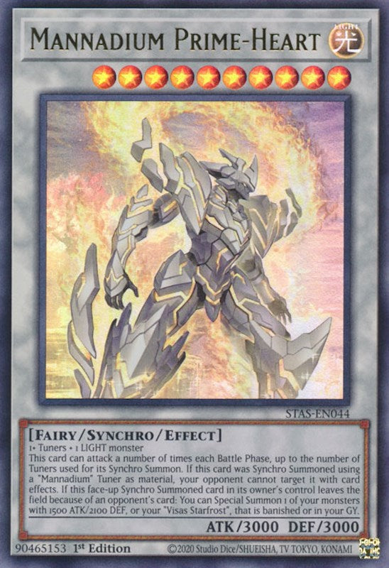 Mannadium Prime-Heart [STAS-EN044] Ultra Rare | Amazing Games TCG