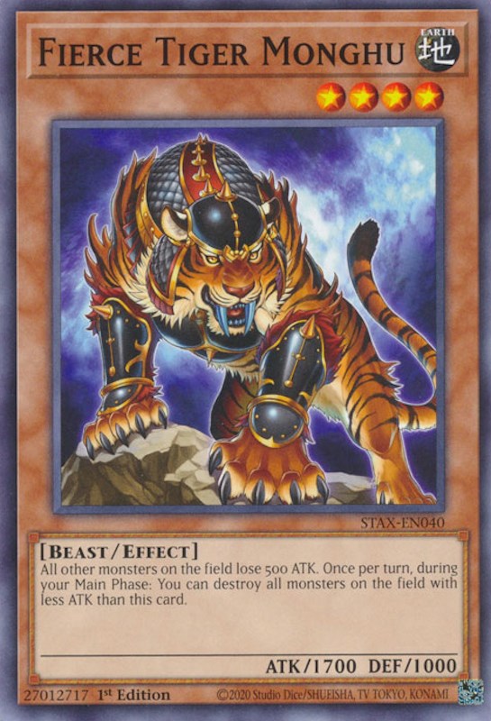 Fierce Tiger Monghu [STAX-EN040] Common | Amazing Games TCG