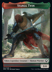 Soldier // Stangg Twin Double-sided Token [Dominaria United Tokens] | Amazing Games TCG