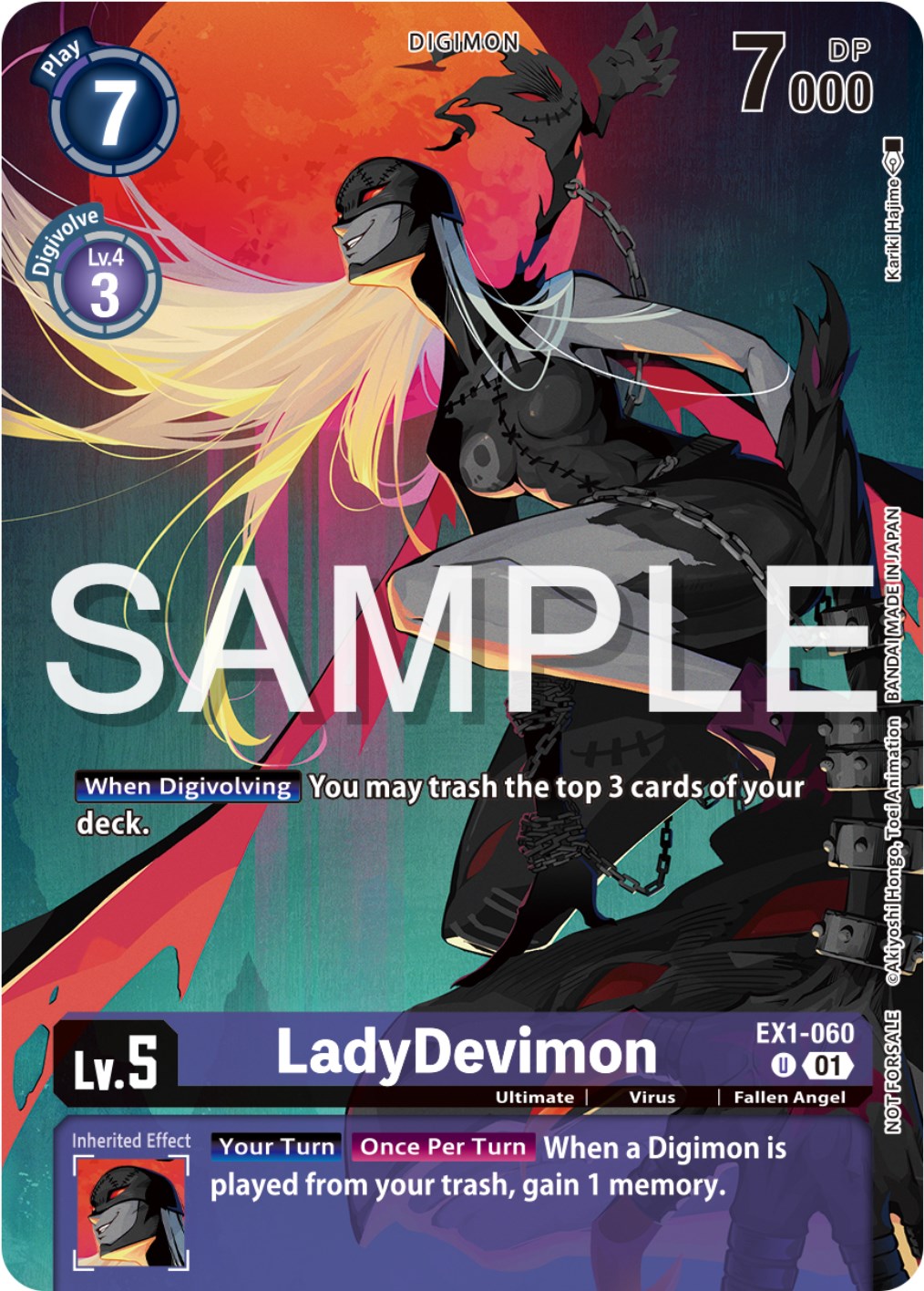 LadyDevimon [EX1-060] (Digimon Illustration Competition Pack 2023) [Classic Collection Promos] | Amazing Games TCG