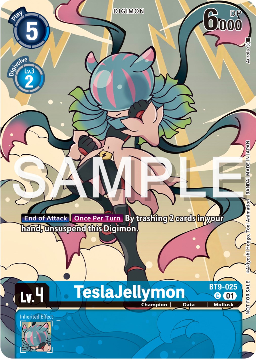 TeslaJellymon [BT9-025] (Digimon Illustration Competition Pack 2023) [X Record Promos] | Amazing Games TCG