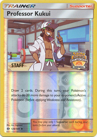 Professor Kukui (128/149) (Regional Championship Promo Staff) [Sun & Moon: Base Set] | Amazing Games TCG