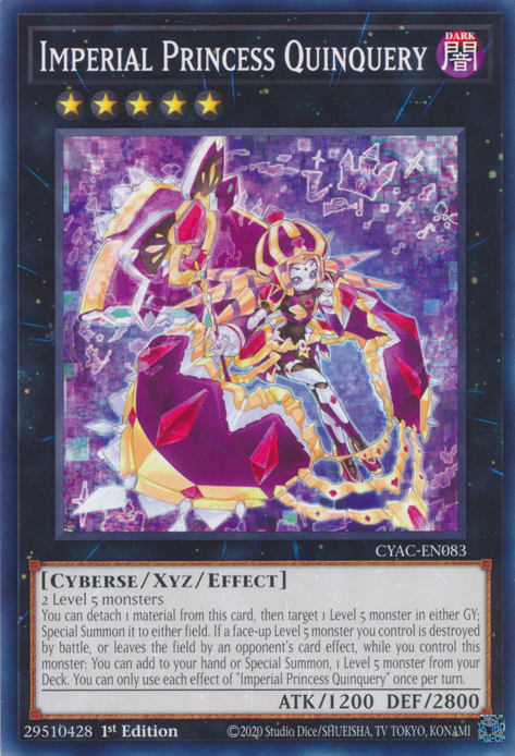 Imperial Princess Quinquery [CYAC-EN083] Common | Amazing Games TCG