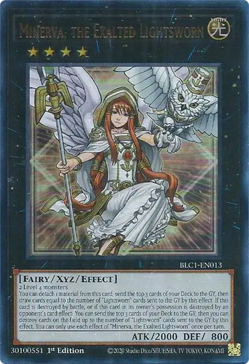 Minerva, the Exalted Lightsworn [BLC1-EN013] Ultra Rare | Amazing Games TCG