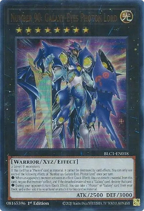 Number 90: Galaxy-Eyes Photon Lord [BLC1-EN018] Ultra Rare | Amazing Games TCG