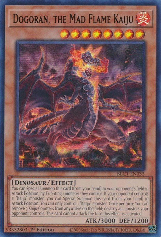 Dogoran, the Mad Flame Kaiju [BLC1-EN033] Ultra Rare | Amazing Games TCG