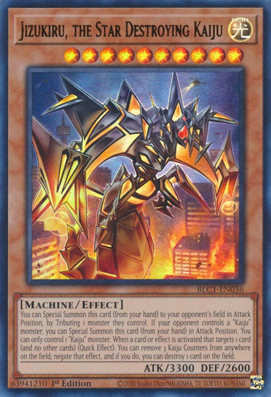 Jizukiru, the Star Destroying Kaiju [BLC1-EN036] Ultra Rare | Amazing Games TCG