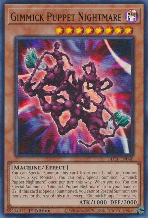 Gimmick Puppet Nightmare [BLC1-EN040] Ultra Rare | Amazing Games TCG