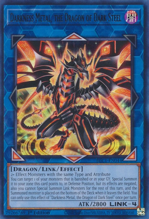 Darkness Metal, the Dragon of Dark Steel [BLC1-EN044] Ultra Rare | Amazing Games TCG