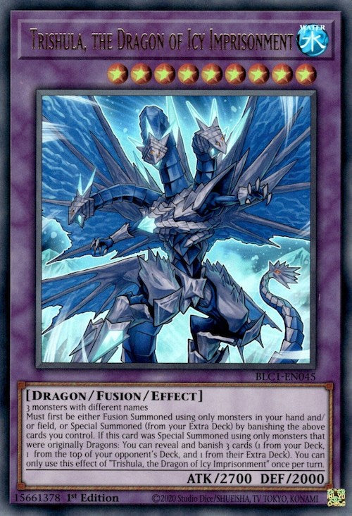 Trishula, the Dragon of Icy Imprisonment [BLC1-EN045] Ultra Rare | Amazing Games TCG