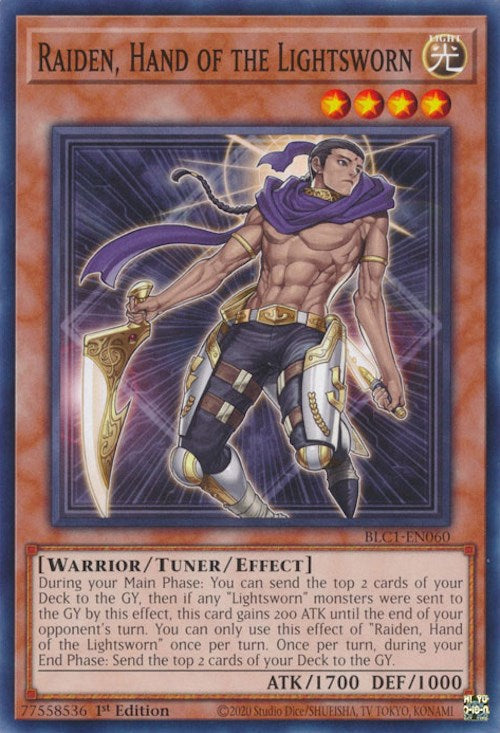 Raiden, Hand of the Lightsworn [BLC1-EN060] Common | Amazing Games TCG