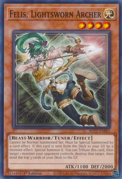 Felis, Lightsworn Archer [BLC1-EN061] Common | Amazing Games TCG