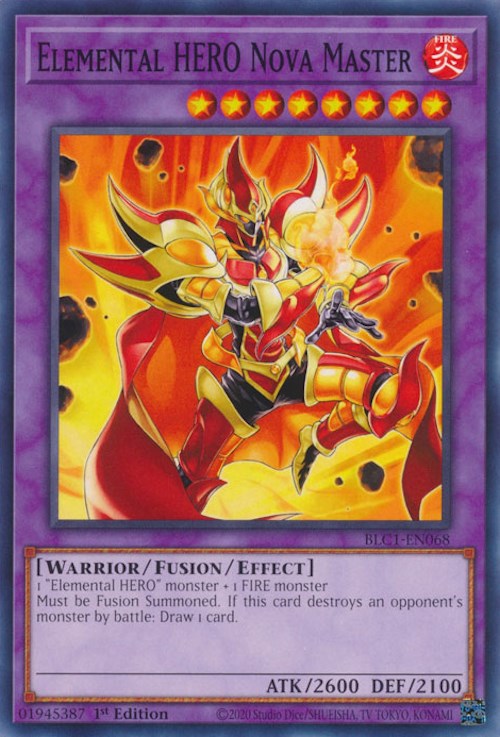 Elemental HERO Nova Master [BLC1-EN068] Common | Amazing Games TCG