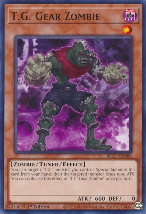 T.G. Gear Zombie [BLC1-EN088] Common | Amazing Games TCG