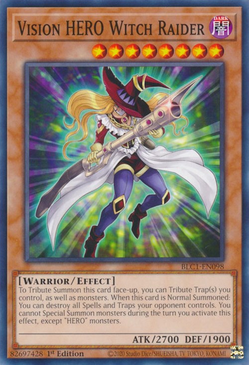 Vision HERO Witch Raider [BLC1-EN098] Common | Amazing Games TCG