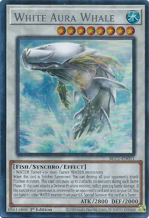 White Aura Whale (Silver) [BLC1-EN011] Ultra Rare | Amazing Games TCG