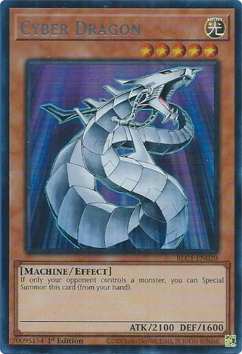 Cyber Dragon (Silver) [BLC1-EN020] Ultra Rare | Amazing Games TCG