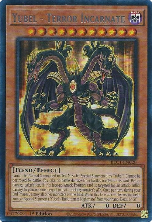 Yubel - Terror Incarnate (Silver) [BLC1-EN028] Ultra Rare | Amazing Games TCG