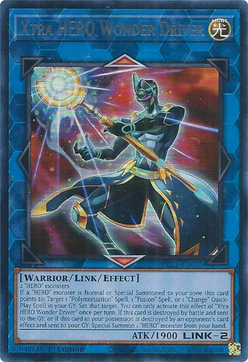 Xtra HERO Wonder Driver (Silver) [BLC1-EN031] Ultra Rare | Amazing Games TCG