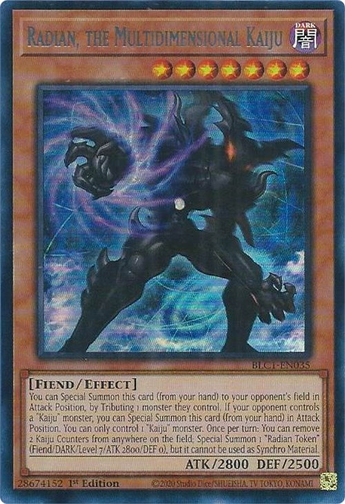 Radian, the Multidimensional Kaiju (Silver) [BLC1-EN035] Ultra Rare | Amazing Games TCG