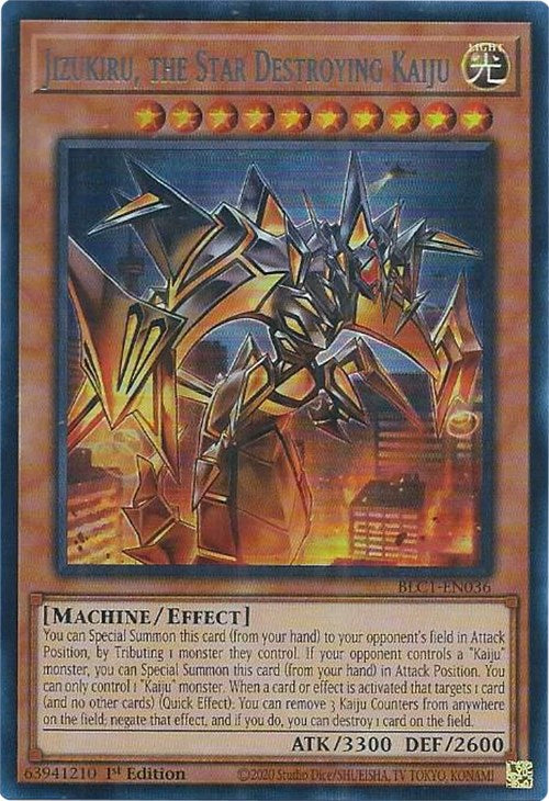 Jizukiru, the Star Destroying Kaiju (Silver) [BLC1-EN036] Ultra Rare | Amazing Games TCG