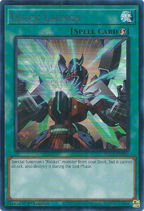 Quick Launch (Silver) [BLC1-EN042] Ultra Rare | Amazing Games TCG