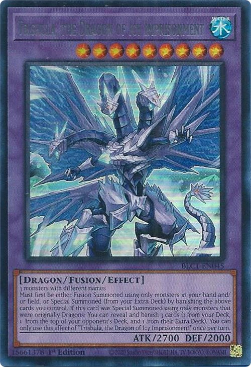 Trishula, the Dragon of Icy Imprisonment (Silver) [BLC1-EN045] Ultra Rare | Amazing Games TCG