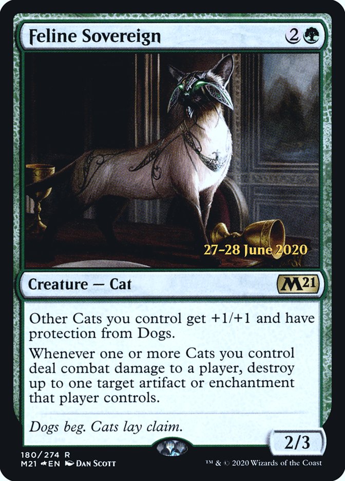 Feline Sovereign  [Core Set 2021 Prerelease Promos] | Amazing Games TCG