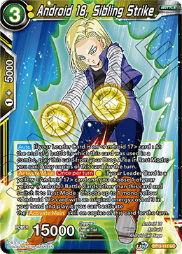 Android 18, Sibling Strike (Uncommon) [BT13-111] | Amazing Games TCG