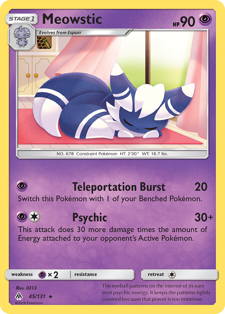 Meowstic (45/131) [Sun & Moon: Forbidden Light] | Amazing Games TCG