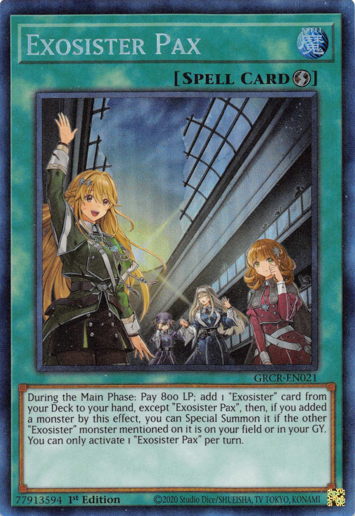 Exosister Pax [GRCR-EN021] Collector's Rare | Amazing Games TCG